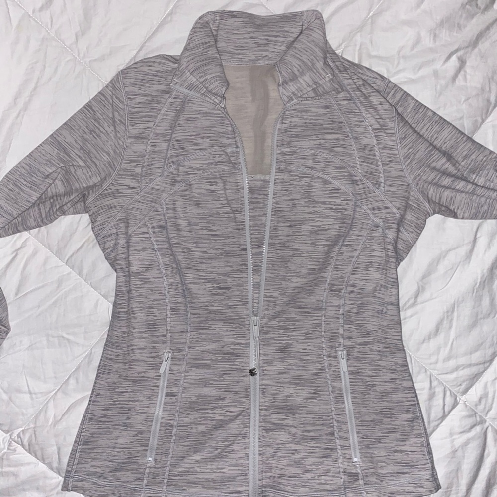 LuluLemon White/Gray Define Jacket